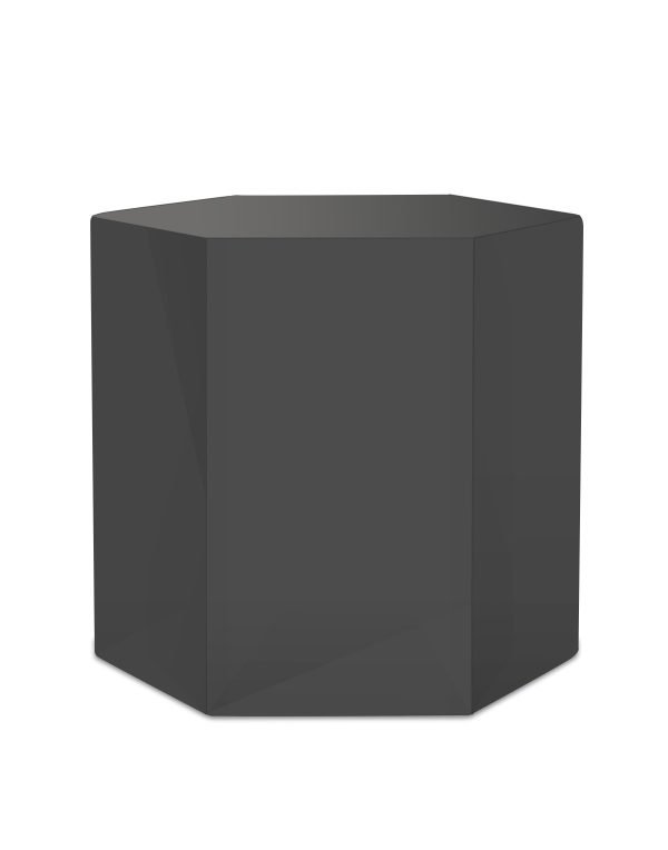Modrest Newmont - Medium Grey High Gloss End Table
