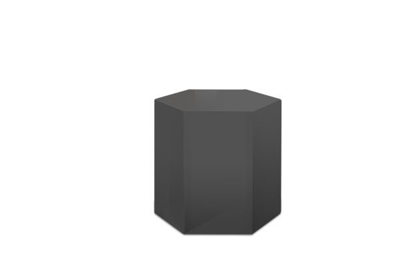 Modrest Newmont - Medium Grey High Gloss End Table - Image 2