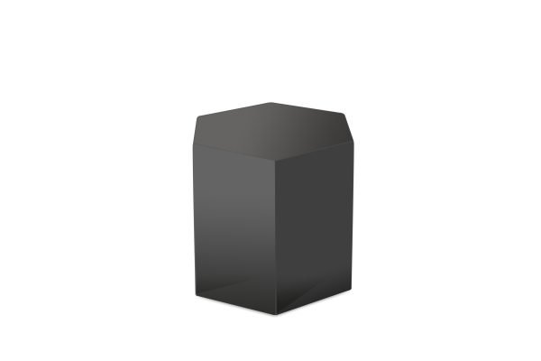 Modrest Newmont - Medium Grey High Gloss End Table - Image 3