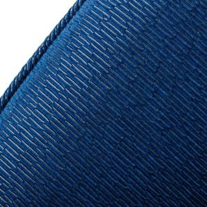 Modrest Niagra - Glam Blue and Gold Fabric Accent Chair