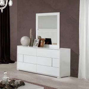 Modrest Nicla Italian Modern White Dresser