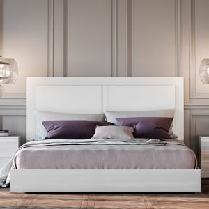 "Full Size" Modrest Nicla Italian Modern White Bed