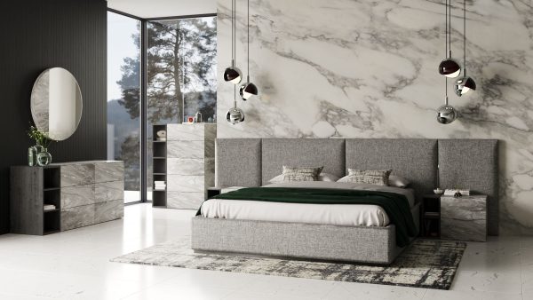 Nova Domus Maranello - Modern Grey Bed - Image 4