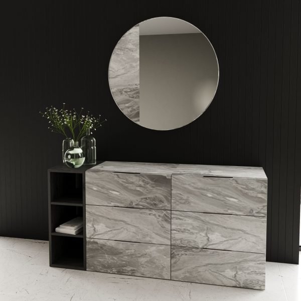 Nova Domus Maranello - Modern Grey Bed Set - Image 4