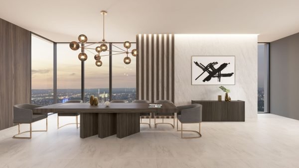 Nova Domus Unico - Modern Dark Eucalyptus Extendable Dining Table - Image 3