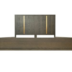 Modrest Oakley - Mid-Century Eastern King Size Dark Brown Bed