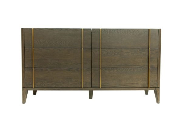 Modrest Oakley - Mid-Century Dark Brown Dresser