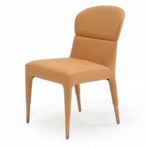 Modrest Ogden - Modern Peach & Rosegold Dining Chair (Set of 2)