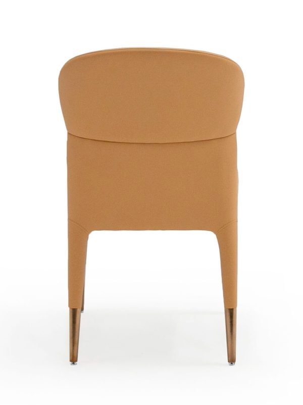 Modrest Ogden - Modern Peach & Rosegold Dining Chair (Set of 2) - Image 4