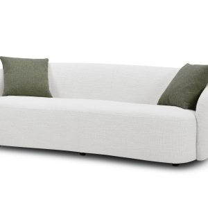 Modrest Omaha - Modern Off White Fabric Sofa