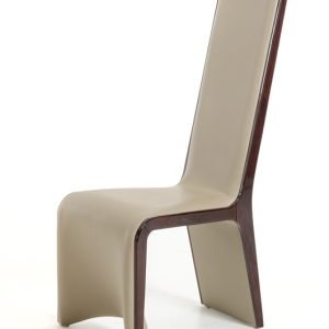 Modrest Pacer - Modern Taupe & Ebony Dining Chair (Set of 2)