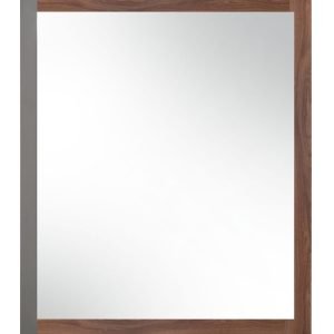 Nova Domus Palermo - Italian Modern Faux Concrete & Walnut Mirror