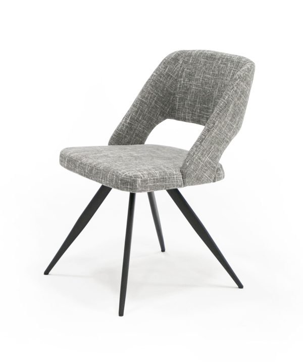 Modrest Palmer - Modern Grey Fabric Dining Chair (Set of 2) - Image 2