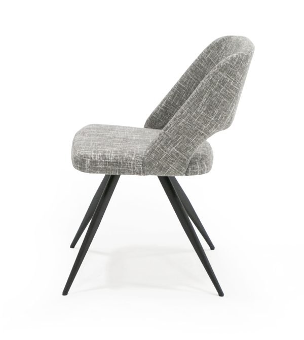 Modrest Palmer - Modern Grey Fabric Dining Chair (Set of 2) - Image 4