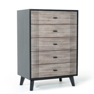 Nova Domus Panther Contemporary Grey & Black Chest