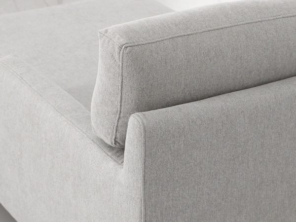 Divani Casa Paraiso - Modern Grey Fabric Right Facing Sectional Sofa - Image 5