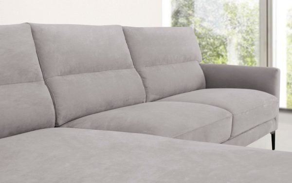 Divani Casa Paraiso - Modern Grey Fabric Left Facing Sectional Sofa - Image 4