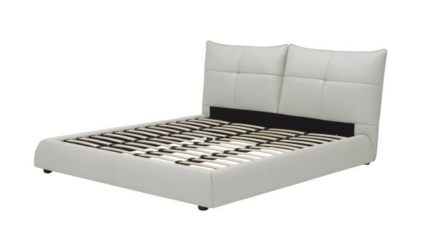 Modrest Patrick - Modern White Leather Bed