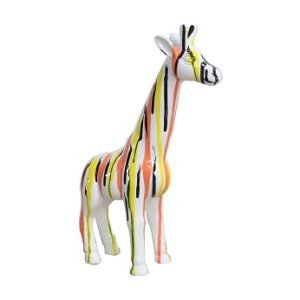 Modrest Multi Colored Giraffe Sculpture