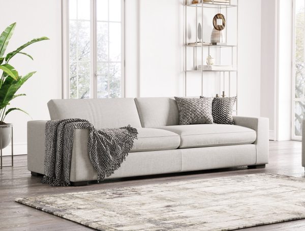 Divani Casa Poppy - Modern White Fabric Sofa - Image 2
