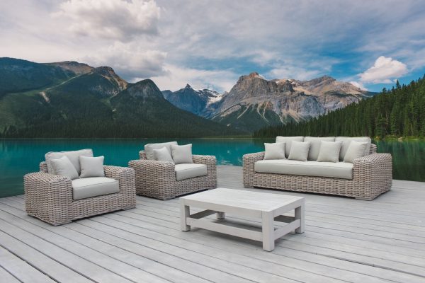 Renava Portugal - Outdoor Beige Wicker Sofa Set