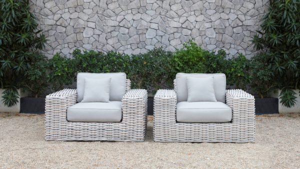 Renava Portugal - Outdoor Grey Wicker Sofa Set - Image 4