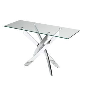 Modrest Pyrite Modern Glass Console Table