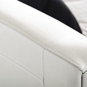 Modrest Ramona Modern White Leatherette Bed