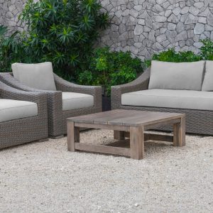 Renava Palisades Outdoor Beige Wicker Sofa Set