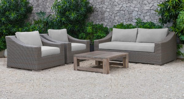 Renava Palisades Outdoor Beige Wicker Sofa Set