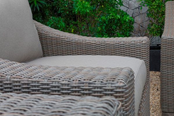 Renava Palisades Outdoor Beige Wicker Sofa Set - Image 3