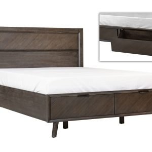 Modrest Roger - Eastern King Mid-century Acacia Bed