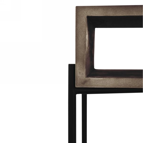 Modrest Walker Modern Concrete & Metal Console Table - Image 5