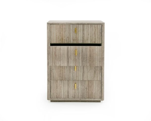 Nova Domus Roma - Modern Travertine + Gold Chest - Image 3