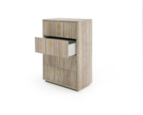 Nova Domus Roma - Modern Travertine + Gold Chest - Image 4