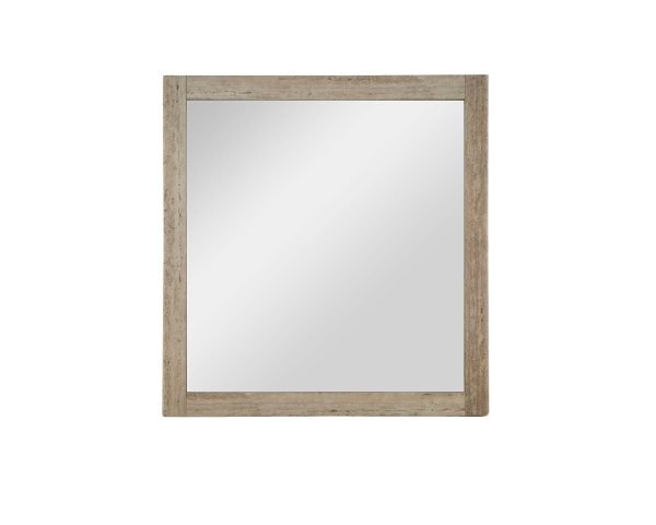 Nova Domus Roma - Modern Travertine + Gold Mirror