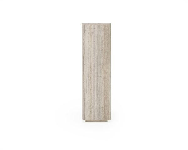 Nova Domus Roma - Modern Travertine + Gold Bookcase - Image 4