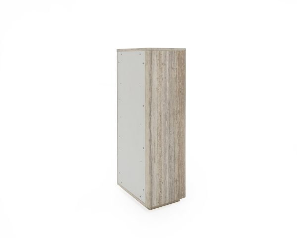 Nova Domus Roma - Modern Travertine + Gold Bookcase - Image 5