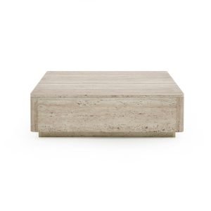 Nova Domus Roma - Modern Travertine Square Coffee Table