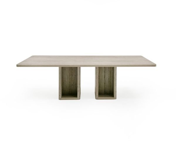Nova Domus Roma - Modern Travertine Rectangular Dining Table - Image 2