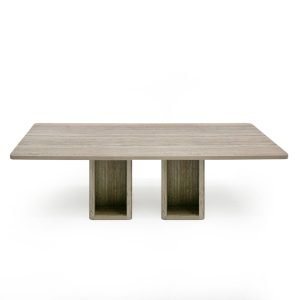 Nova Domus Roma - Modern Travertine Rectangular Dining Table