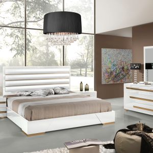 Nova Domus Juliet Italian Modern White & Rosegold Mirror