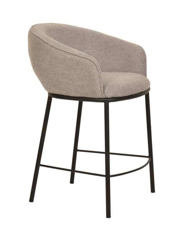 Modrest Rumi - Modern Grey Counter Stool - Image 3
