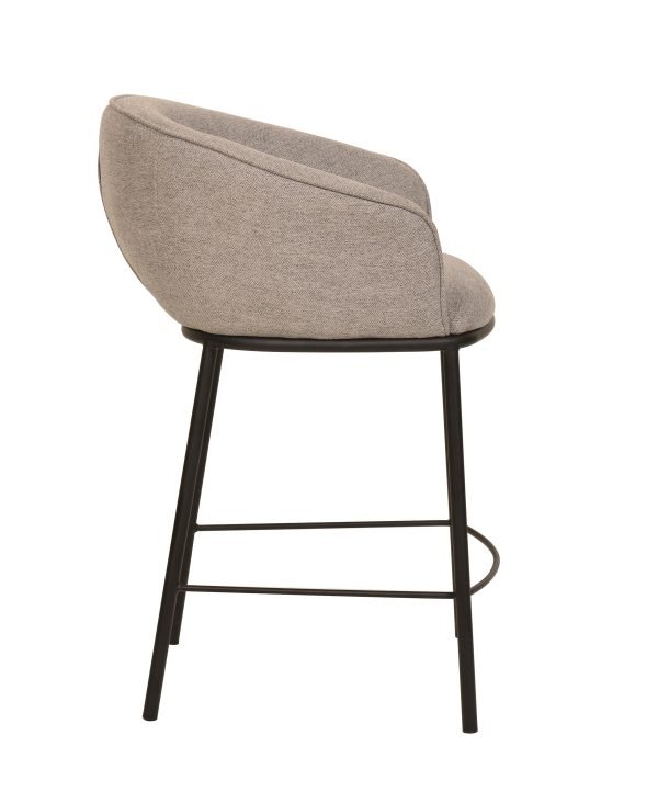 Modrest Rumi - Modern Grey Counter Stool - Image 4