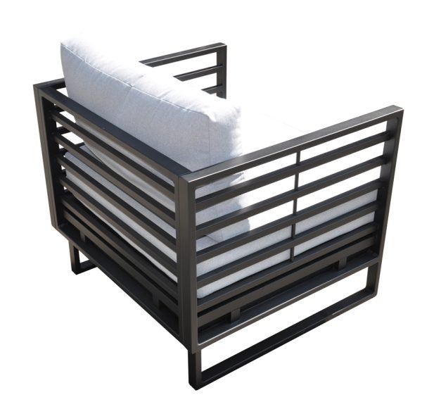 Renava Wharf Outdoor Grey & Black Sofa Set