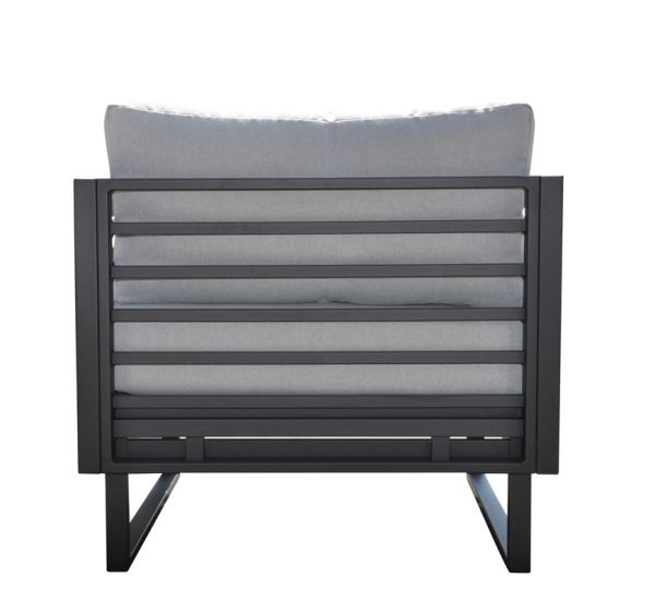 Renava Wharf Outdoor Grey & Black Sofa Set - Image 2