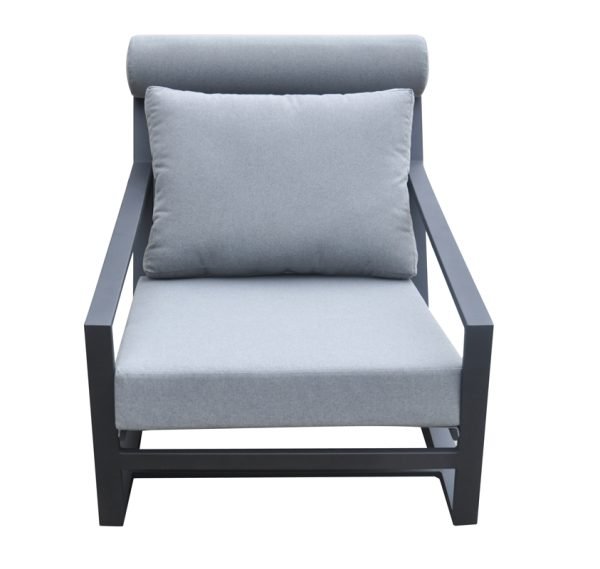 Renava Boardwalk Outdoor Grey Lounge Chair Set - Image 3