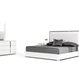 Modrest San Marino Modern White Bed