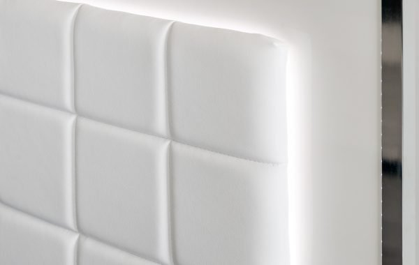 Modrest San Marino Modern White Bed - Image 5