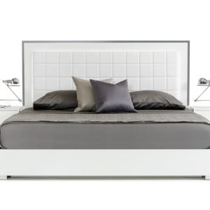 California King Modrest San Marino Modern White Bed